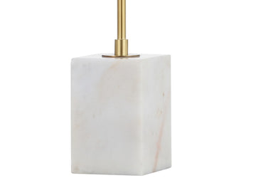 Ana 26" Gold Arched Metal with Marble Base LED Table Lamp - JONATHAN Y